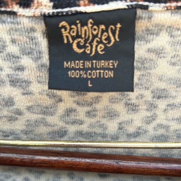 Leopard loungewear flared bottom drawstring waist sleeveless round neck top - Picture 5 of 7